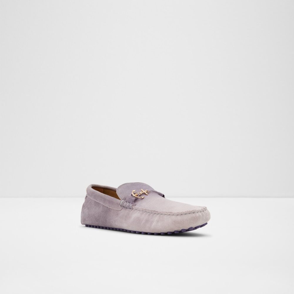 Chaussures Casual Aldo Guyaume Driving Violette Clair Homme | AWSN-86066430