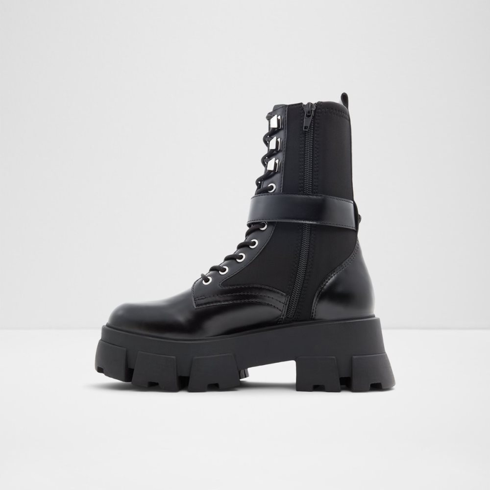 Bottes de combat Aldo Grandleap - Lug Sole Noir Femme | OBNT-65094948