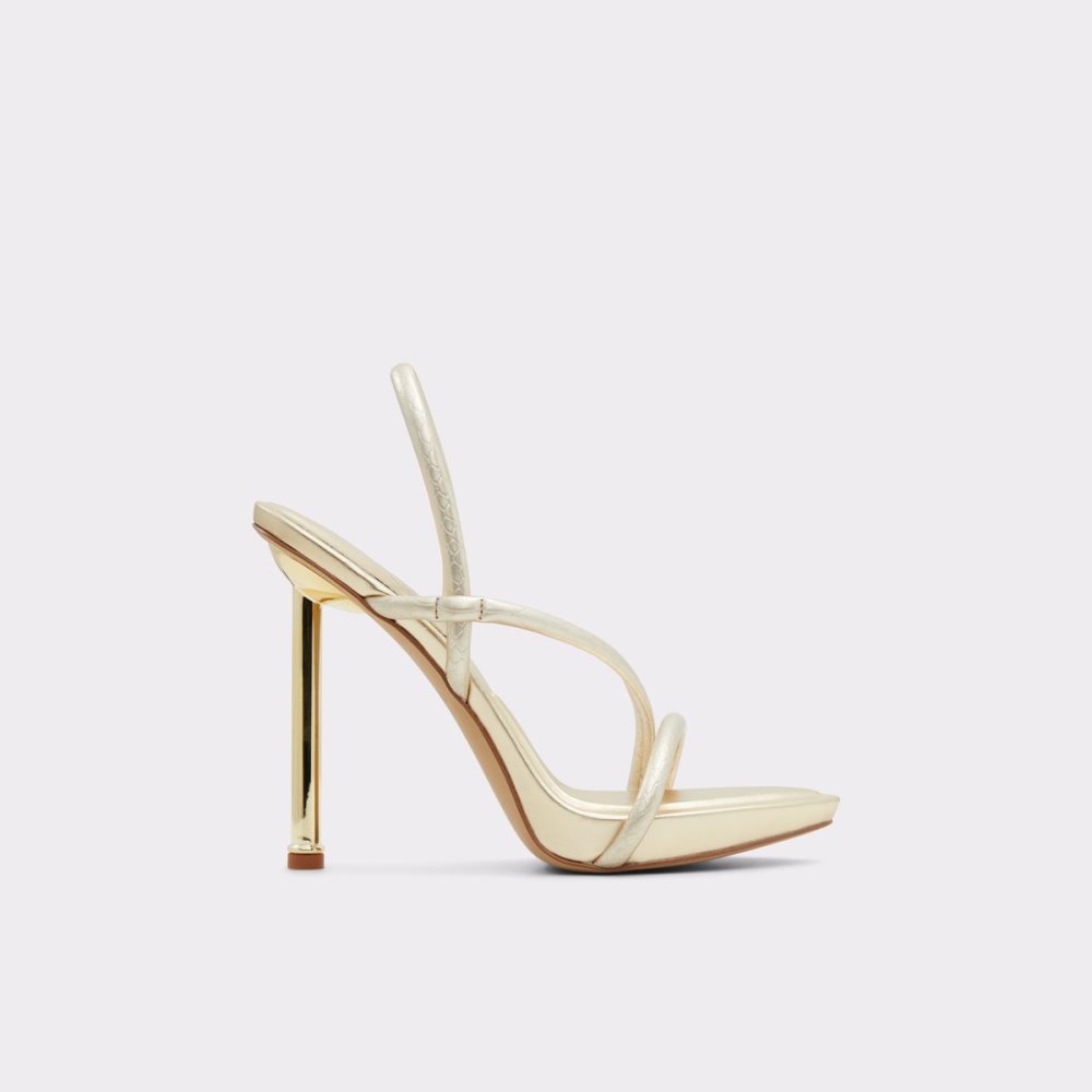 Sandales Aldo Dorah Brides Back Talons Sandal Doré Femme | IJPQ-01589408