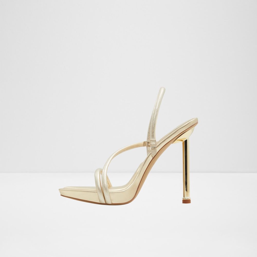 Sandales Aldo Dorah Brides Back Talons Sandal Doré Femme | IJPQ-01589408