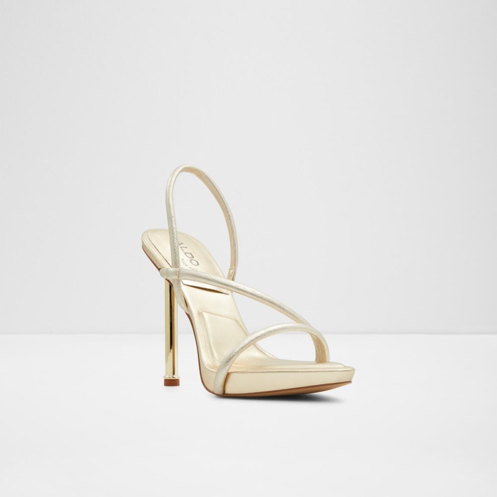 Sandales Aldo Dorah Brides Back Talons Sandal Doré Femme | IJPQ-01589408