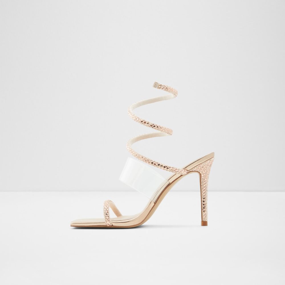 Sandales Aldo Selima High Sandal - Stiletto Rose Doré Femme | GENI-63196067