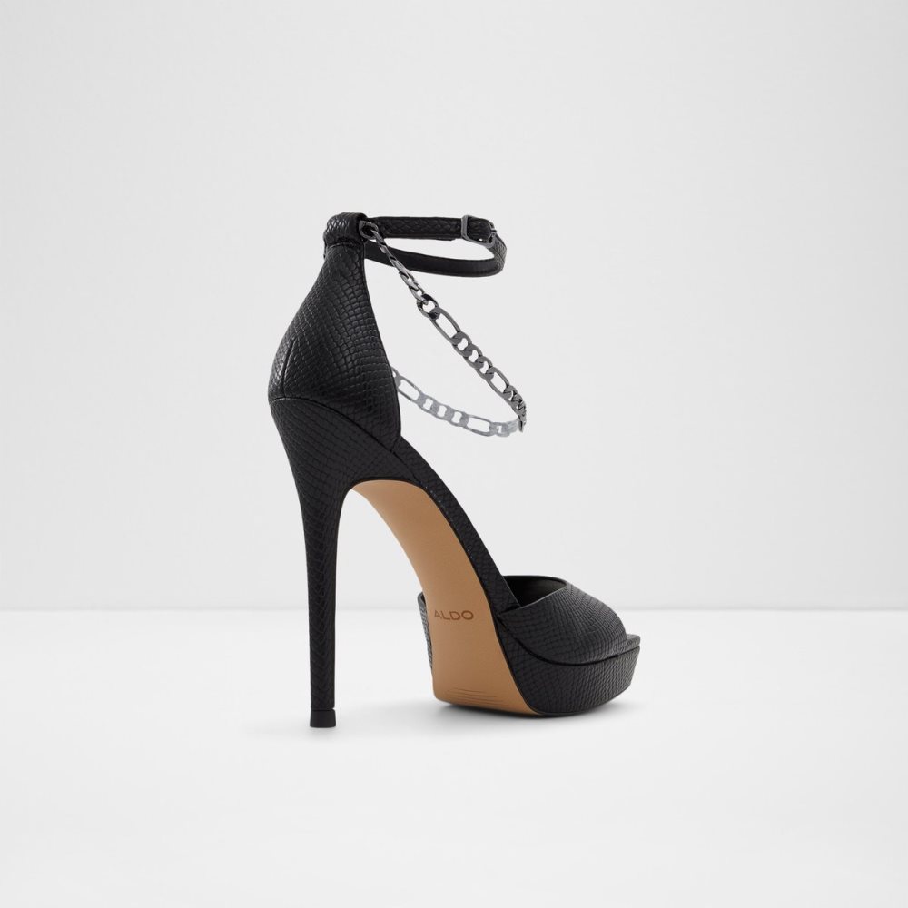 Chaussures Plateforme Aldo Prisilla Talons Sandal - Stiletto Noir Femme | RXHB-07249929