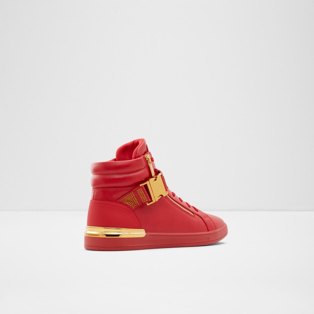 Baskets Aldo Roger High Top Rouge Homme | ODVJ-63694643