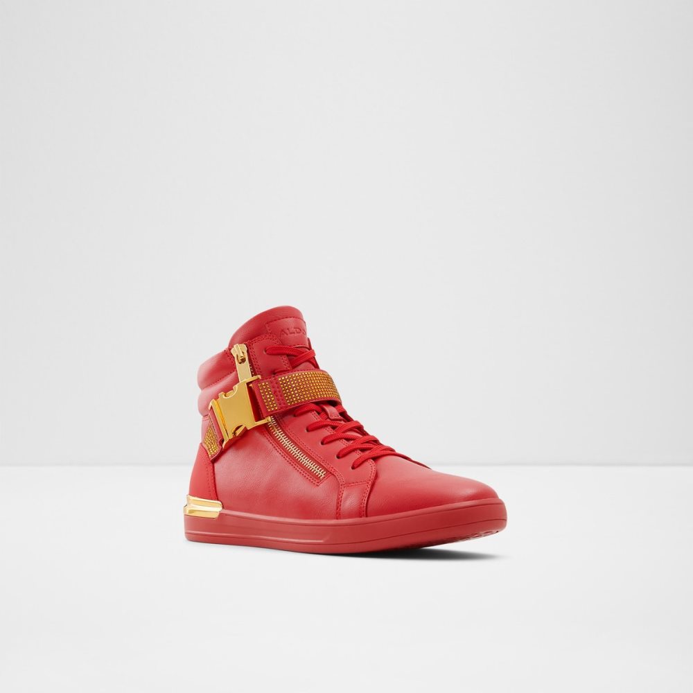 Baskets Aldo Roger High Top Rouge Homme | ODVJ-63694643