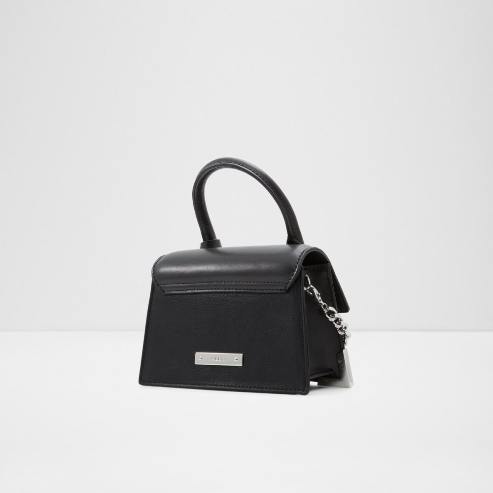 Sac Clutch Aldo Pythonia Top Handle Noir Femme | ITVQ-45129966