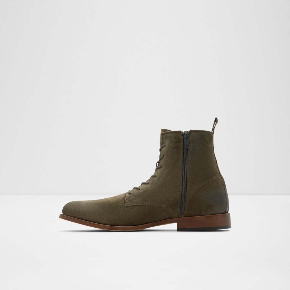 Bottes Habillées Aldo Twain Dentelle-up Vert Homme | QOFC-03703794