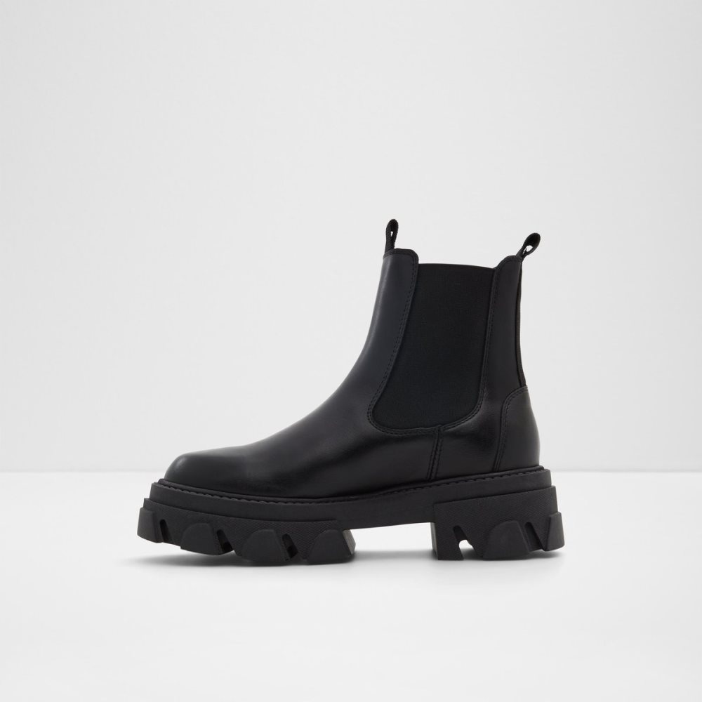 Bottines Chelsea Aldo Bigtrek - Lug Sole Noir Femme | BIBE-90328125