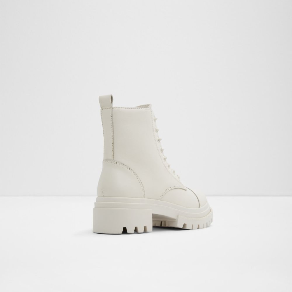 Bottes de combat Aldo Bigmark - Lug Sole Blanche Femme | TMBQ-86794943