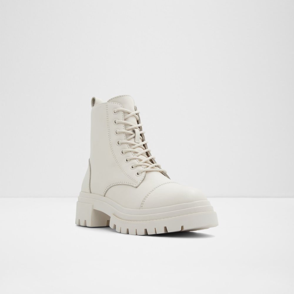 Bottes de combat Aldo Bigmark - Lug Sole Blanche Femme | TMBQ-86794943