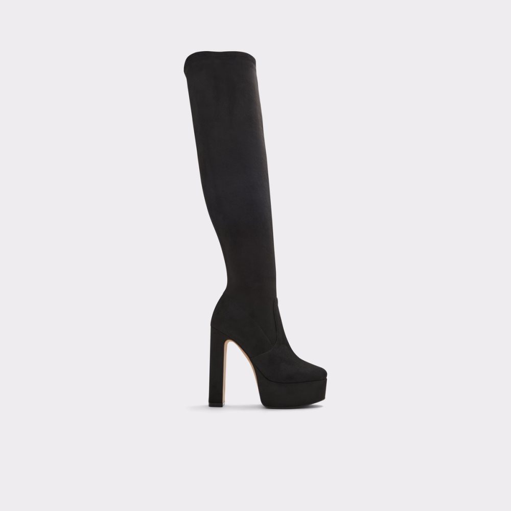 Bottes Hautes Aldo Astelawan Over-the-knee - Plateforme Noir Femme | ZBLX-24290370