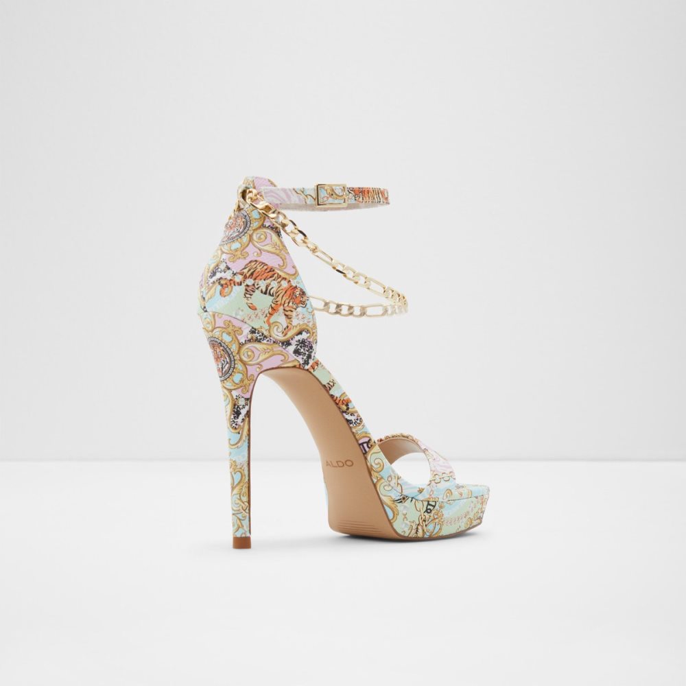 Chaussures Plateforme Aldo Scarlettchain Talons Sandal - Stiletto Multicolore Femme | RWJM-32066408