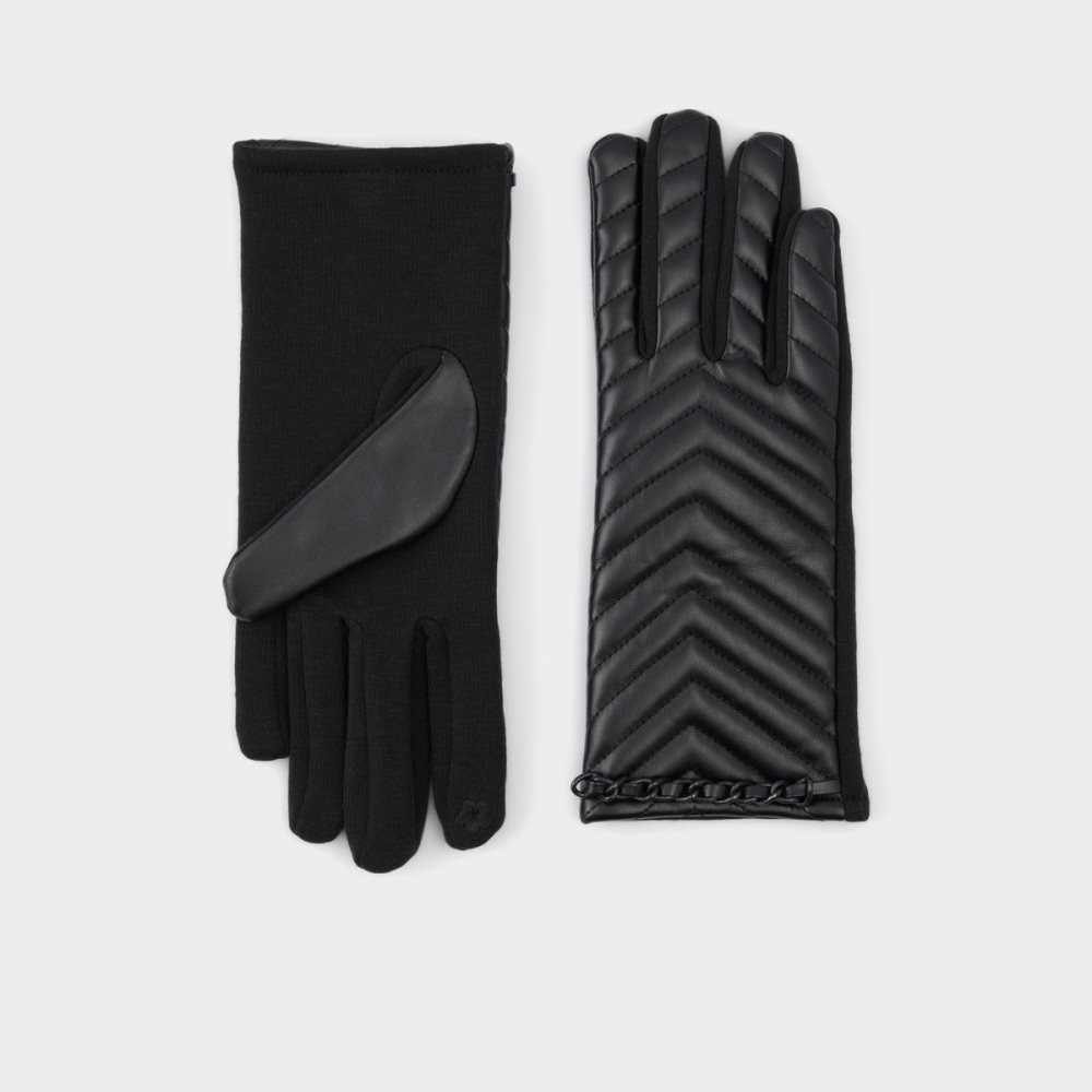 Chapeaux Aldo Qahar Gloves Noir Femme | HKIB-93123714