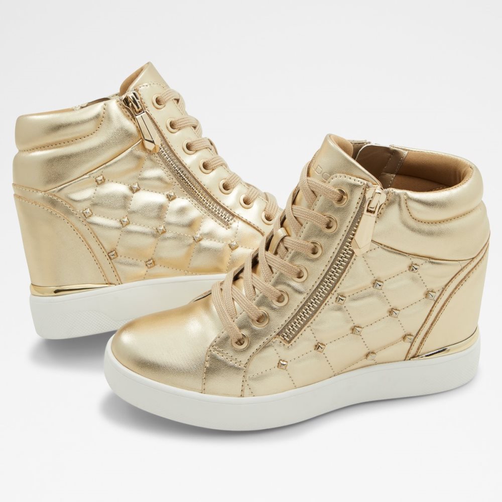 Baskets Aldo Ailannah High Top - Wedge Doré Femme | IWMV-89211293