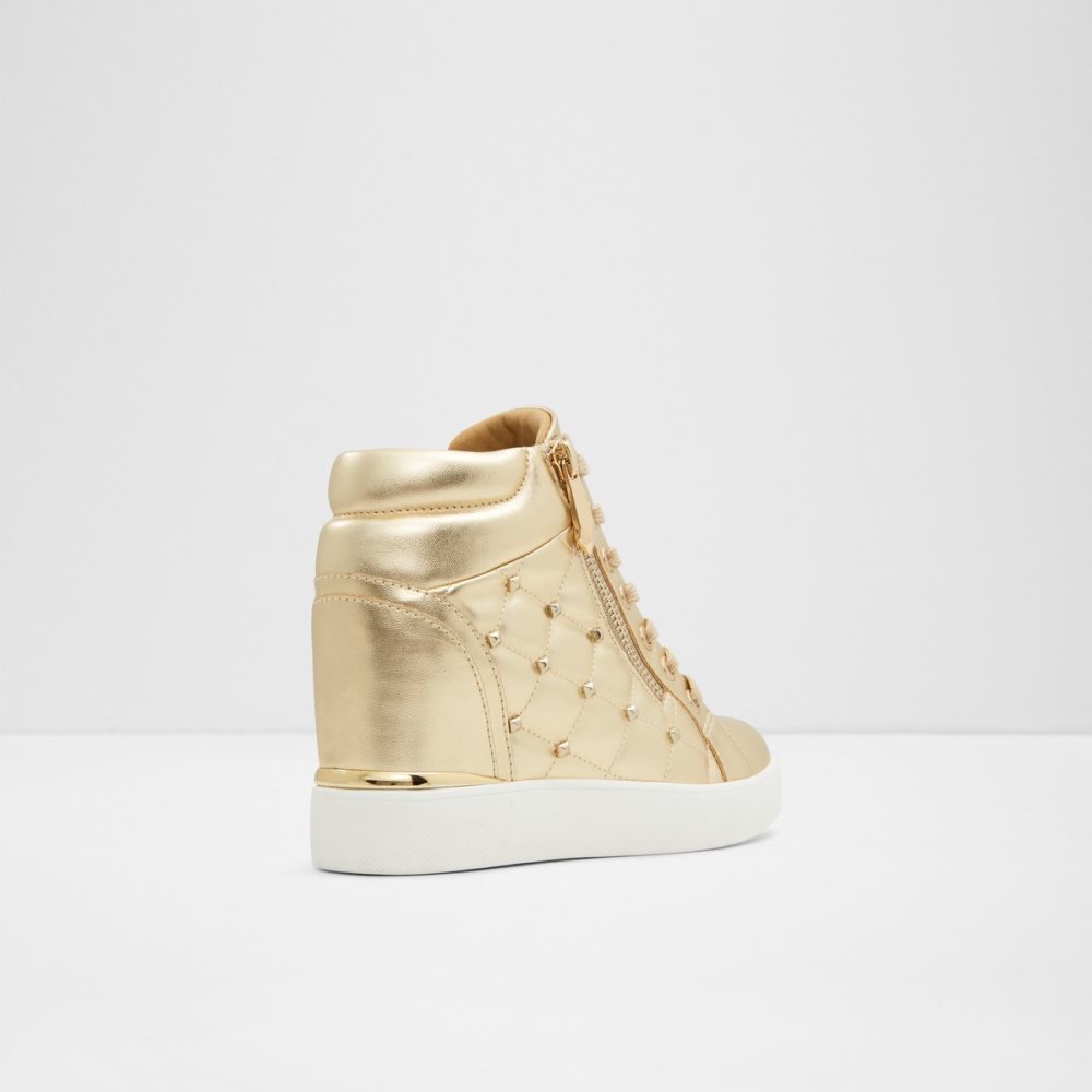 Baskets Aldo Ailannah High Top - Wedge Doré Femme | IWMV-89211293