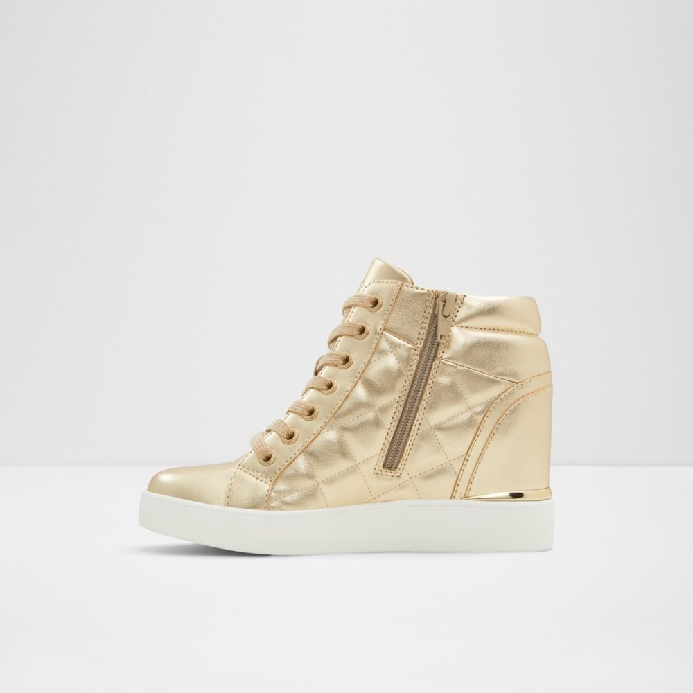 Baskets Aldo Ailannah High Top - Wedge Doré Femme | IWMV-89211293