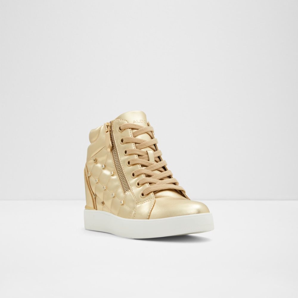 Baskets Aldo Ailannah High Top - Wedge Doré Femme | IWMV-89211293