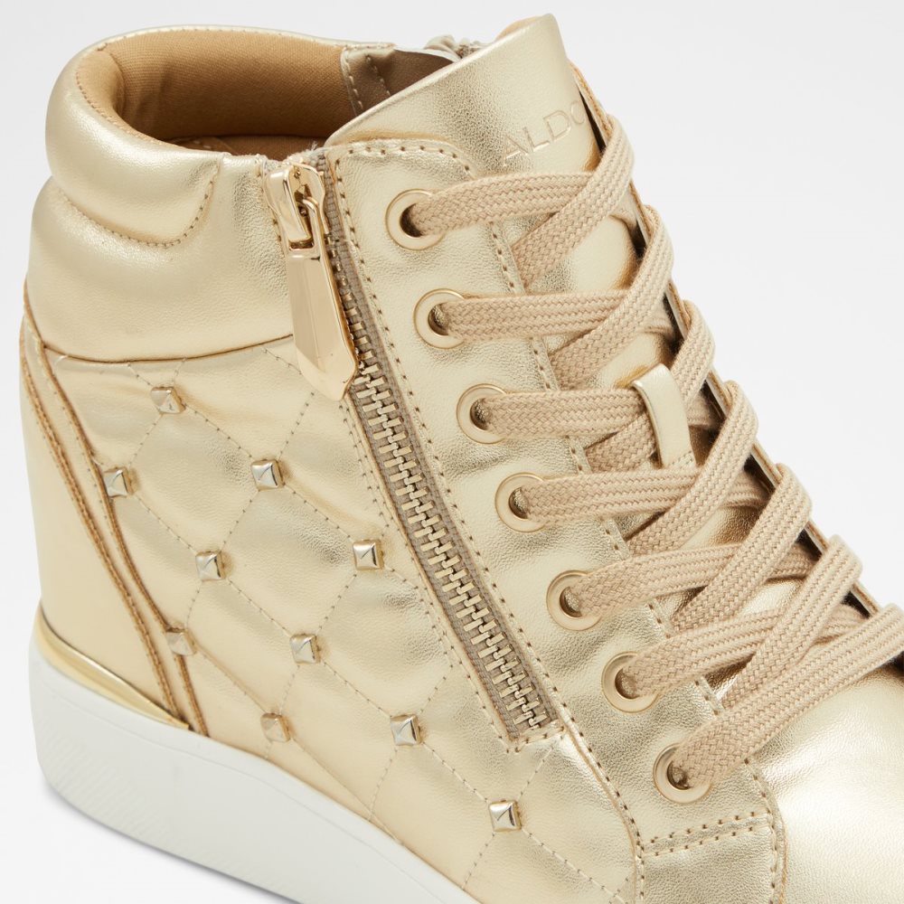 Baskets Aldo Ailannah High Top - Wedge Doré Femme | IWMV-89211293