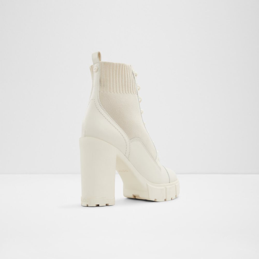 Bottes de combat Aldo Rebel - Lug Sole Blanche Femme | DYBN-08624451