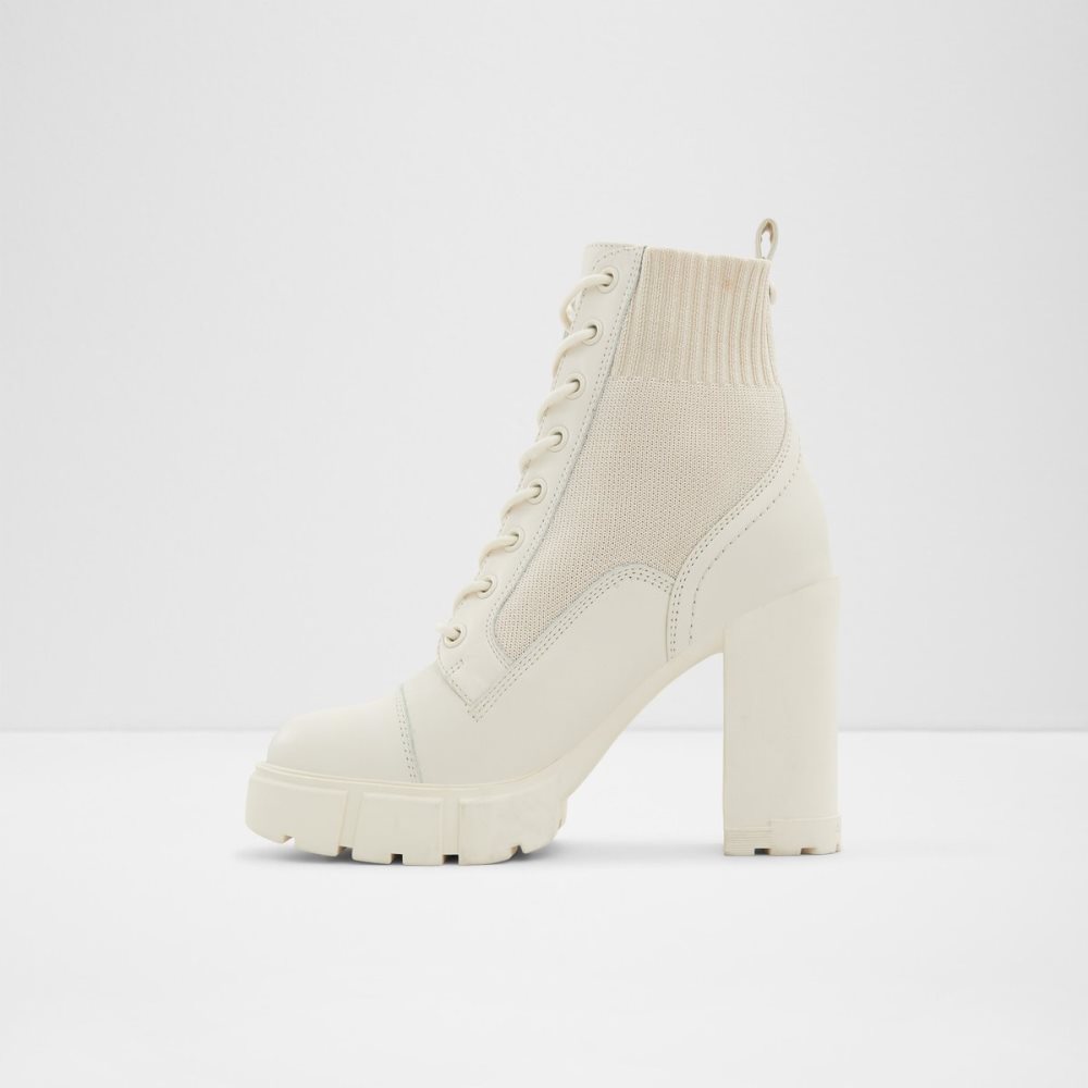 Bottes de combat Aldo Rebel - Lug Sole Blanche Femme | DYBN-08624451