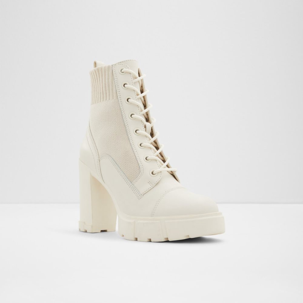 Bottes de combat Aldo Rebel - Lug Sole Blanche Femme | DYBN-08624451