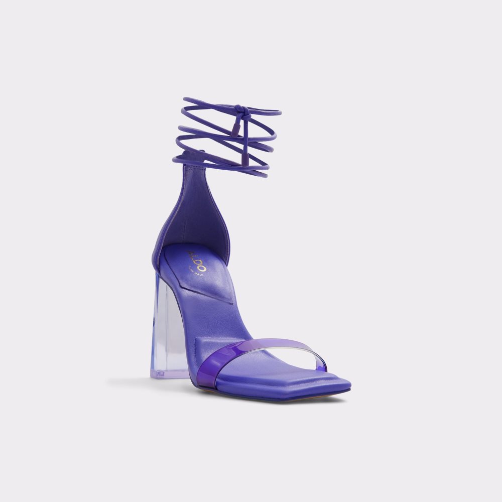 Talon Bloc Aldo Onardonita Talons Sandal Violette Clair Femme | FINK-10009139