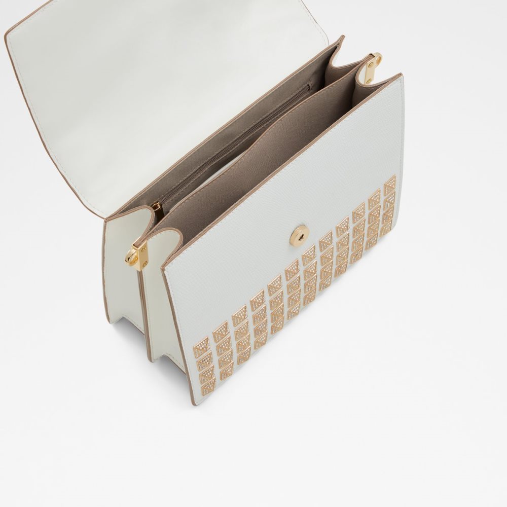 Sac Clutch Aldo Grandsnake Top Handle Blanche Femme | VTSB-40198727