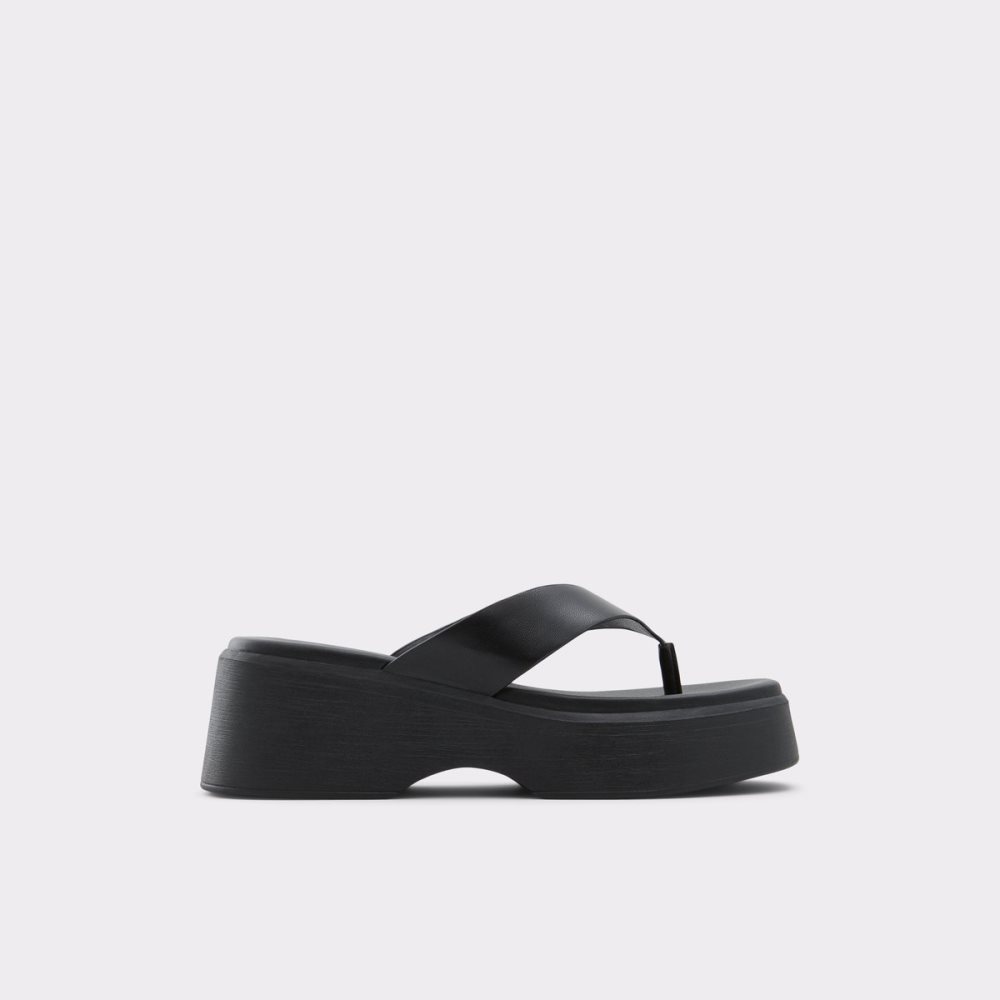 Sandales Aldo Delphy Lanières Wedge Sandal - Flatform Noir Femme | TGEL-13097358