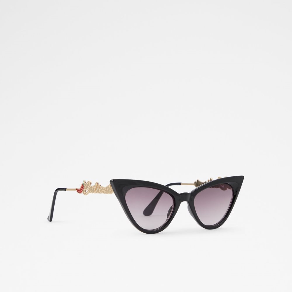 Lunettes de Soleil Aldo Elirawan Cat Eye Noir Doré Multicolore Femme | AAEC-39617039