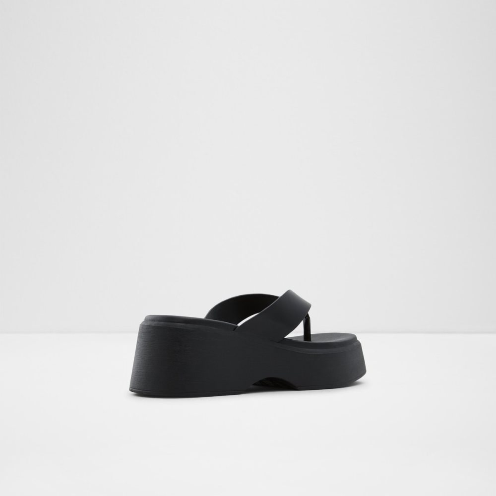 Sandales Aldo Delphy Lanières Wedge Sandal - Flatform Noir Femme | TGEL-13097358