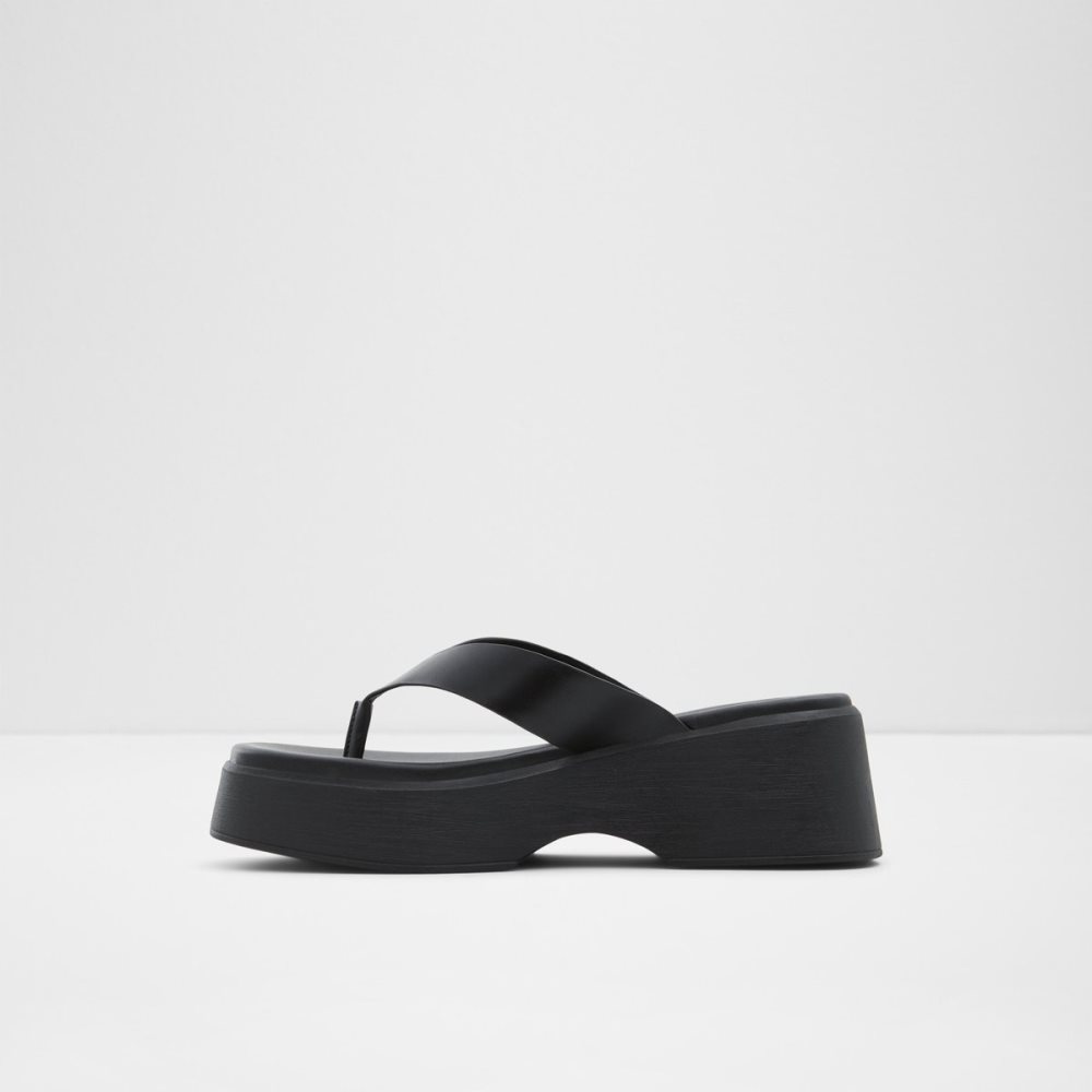 Sandales Aldo Delphy Lanières Wedge Sandal - Flatform Noir Femme | TGEL-13097358