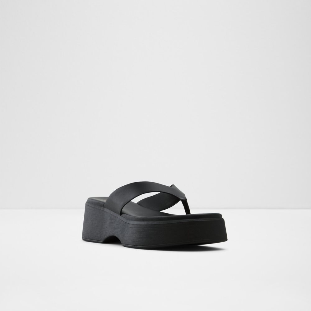 Sandales Aldo Delphy Lanières Wedge Sandal - Flatform Noir Femme | TGEL-13097358