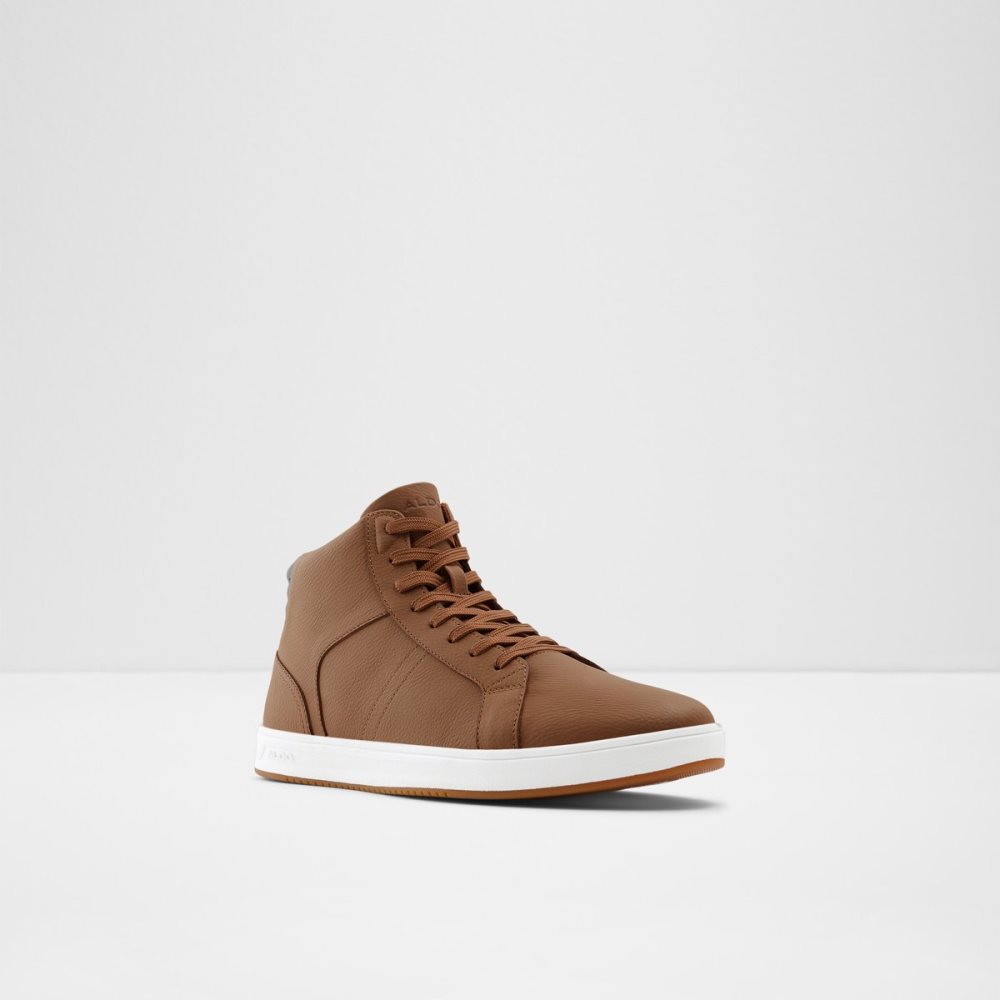 Baskets Aldo Afiac High Top - Cup Sole Marron Homme | RQFL-36279238