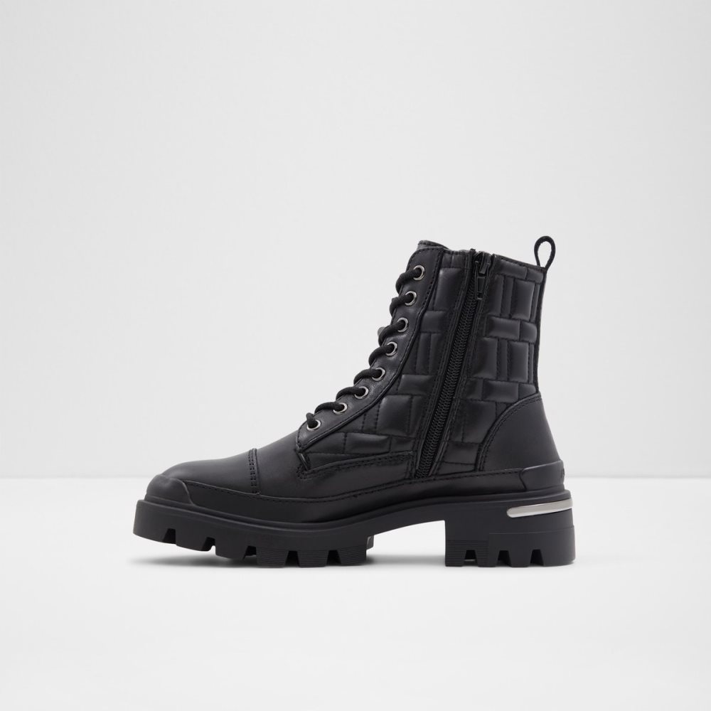 Bottes de combat Aldo Quilt - Lug Sole Noir Femme | JUPI-18669226