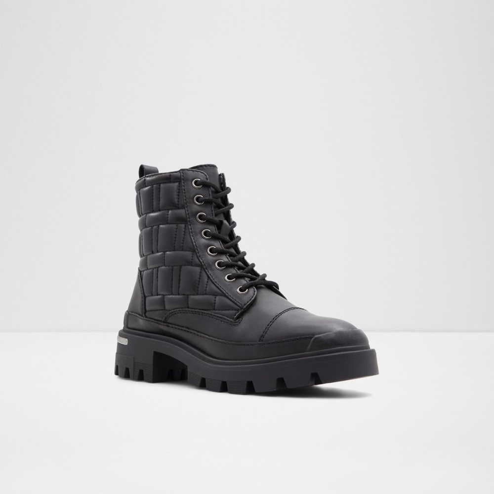 Bottes de combat Aldo Quilt - Lug Sole Noir Femme | JUPI-18669226