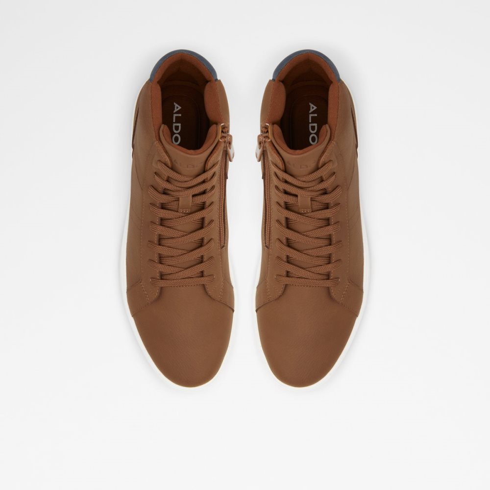 Baskets Aldo Afiac High Top - Cup Sole Marron Homme | RQFL-36279238