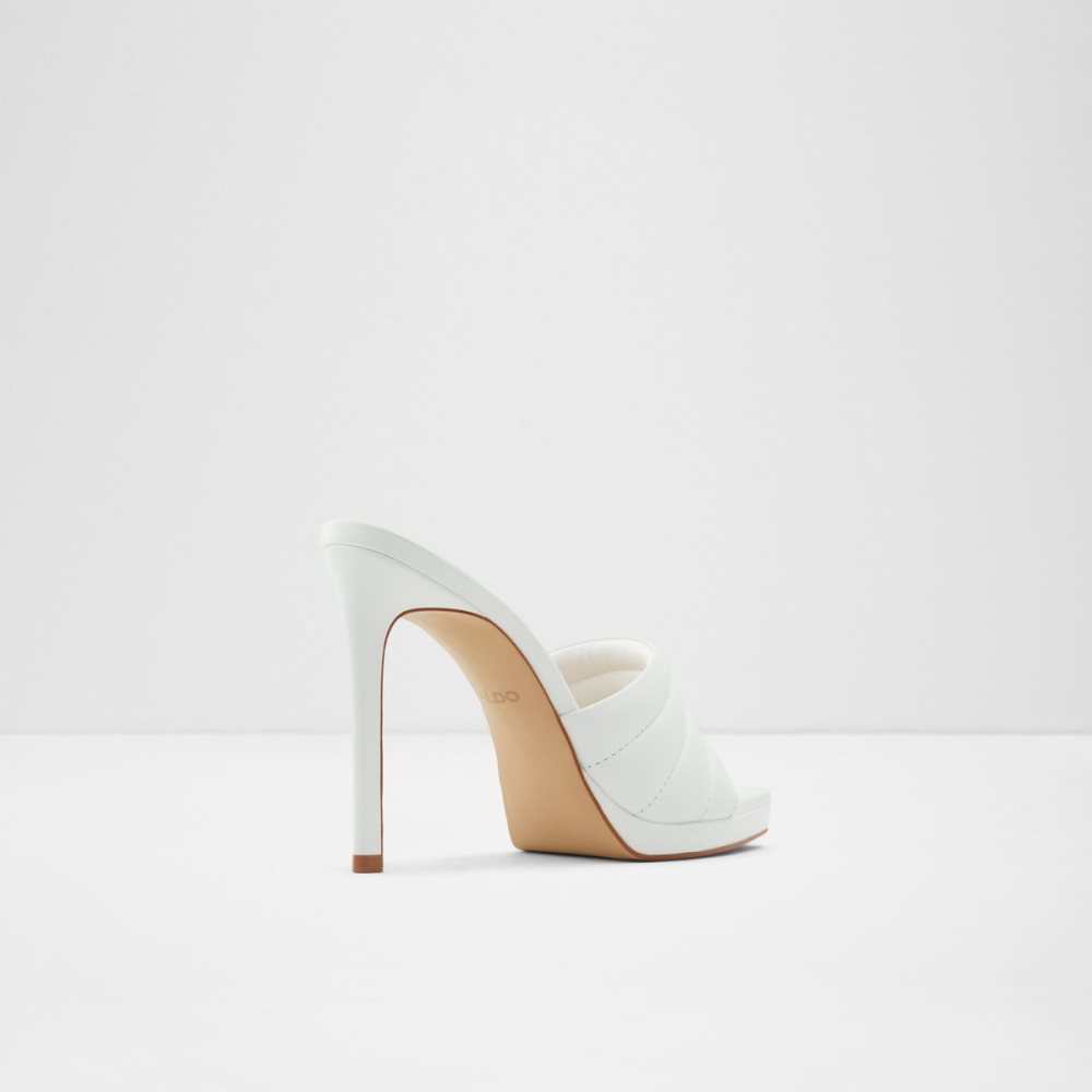 Chaussures Plateforme Aldo Gennia Talons Mule - Stiletto Blanche Femme | ZAEA-59836625