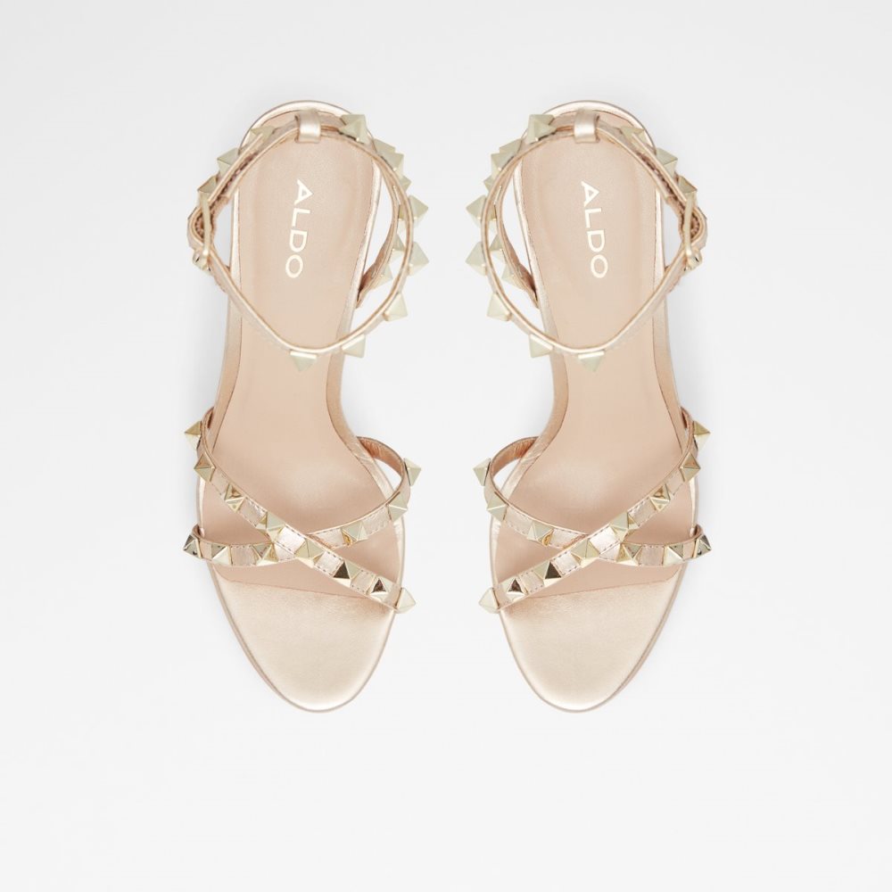 Chaussures Plateforme Aldo Geegully Brides Talons Sandal - Plateforme Doré Femme | PZDA-18948092