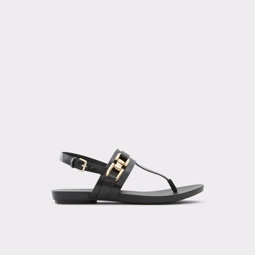 Sandales Aldo Gannamaryn T-strap Sandal Noir Femme | GQHP-95786195