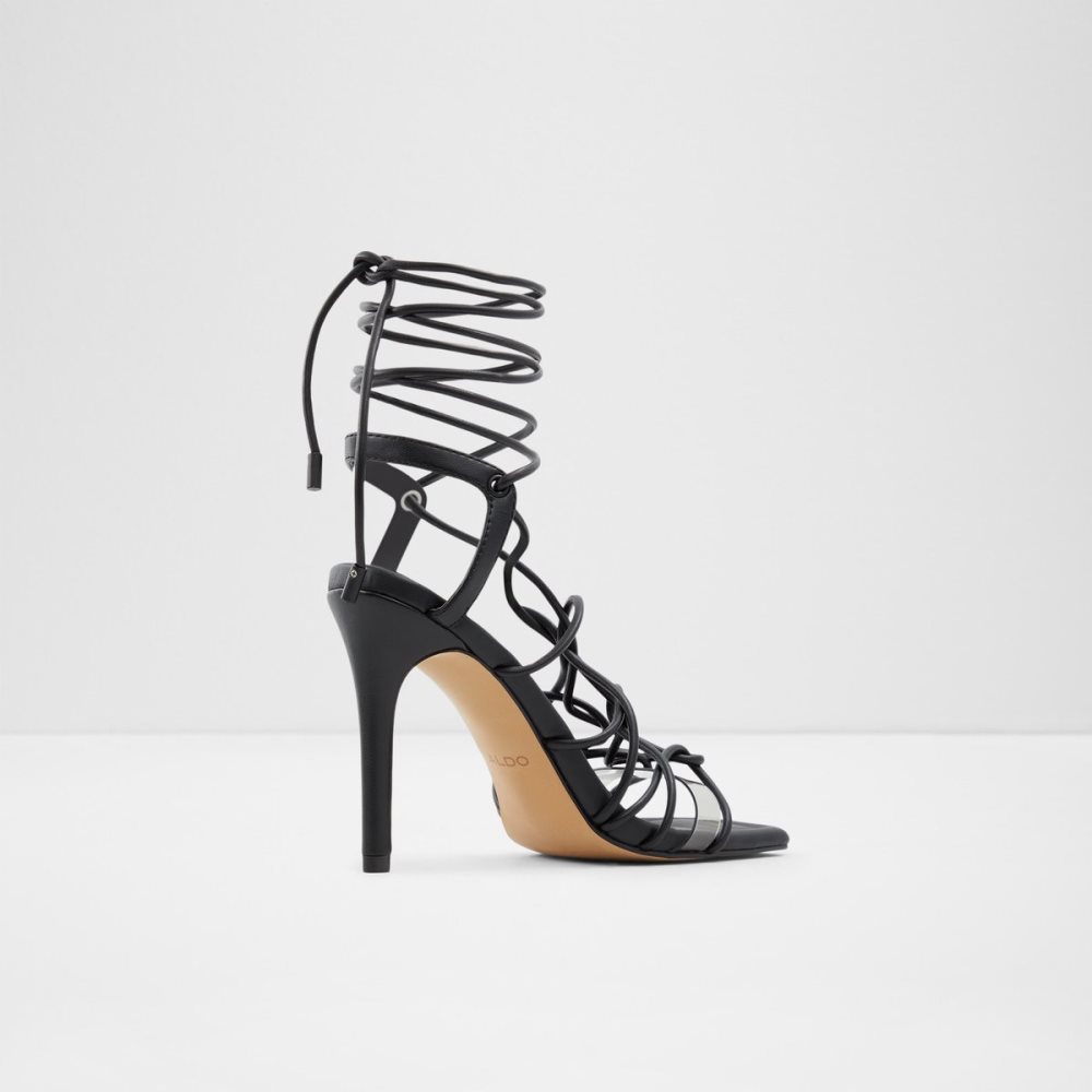 Talons Aldo Truelove Lanières Talons Sandal - Stiletto Noir Femme | MCYX-30506227