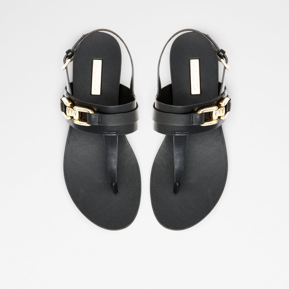 Sandales Aldo Gannamaryn T-strap Sandal Noir Femme | GQHP-95786195