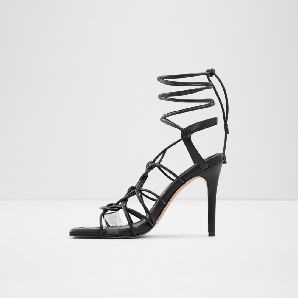 Talons Aldo Truelove Lanières Talons Sandal - Stiletto Noir Femme | MCYX-30506227