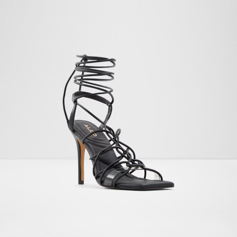 Talons Aldo Truelove Lanières Talons Sandal - Stiletto Noir Femme | MCYX-30506227