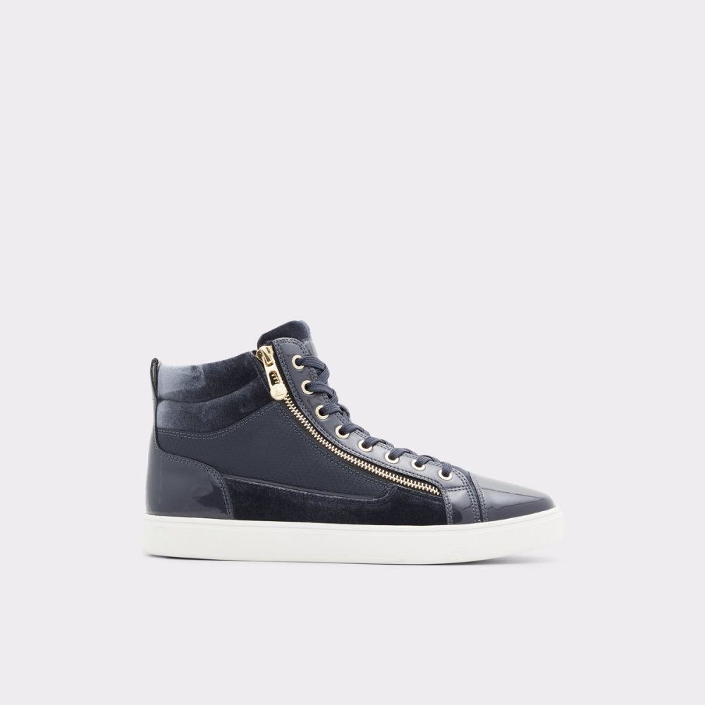 Baskets Aldo Popstar High Top - Cup Sole Bleu Marine Homme | TULO-35104386