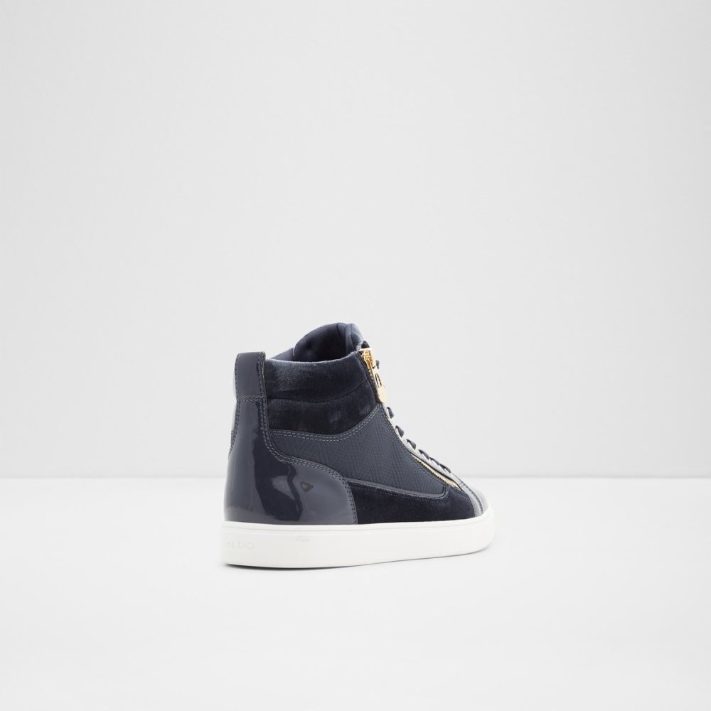 Baskets Aldo Popstar High Top - Cup Sole Bleu Marine Homme | TULO-35104386