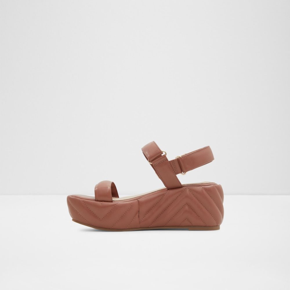 Sandales Aldo Eroellan Wedge Sandal - Rouge Femme | JIUI-92873258