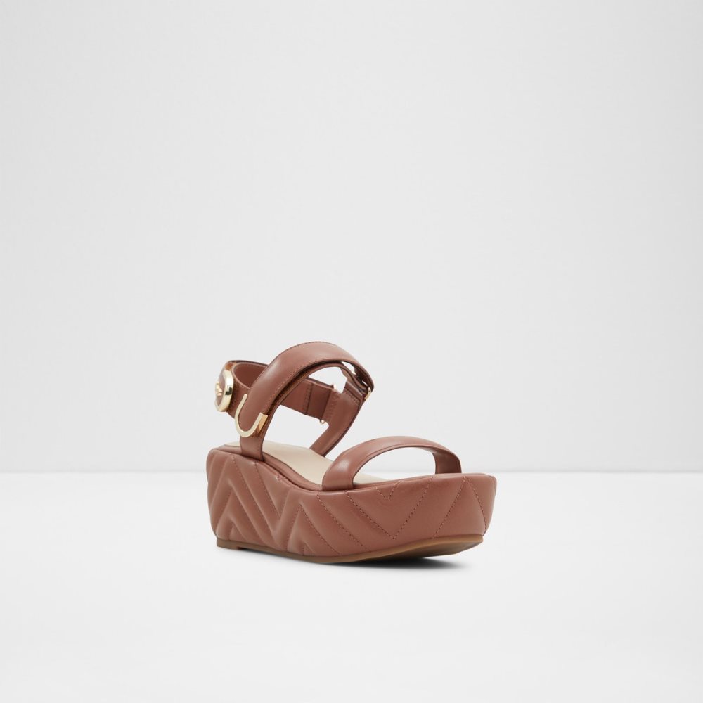 Sandales Aldo Eroellan Wedge Sandal - Rouge Femme | JIUI-92873258