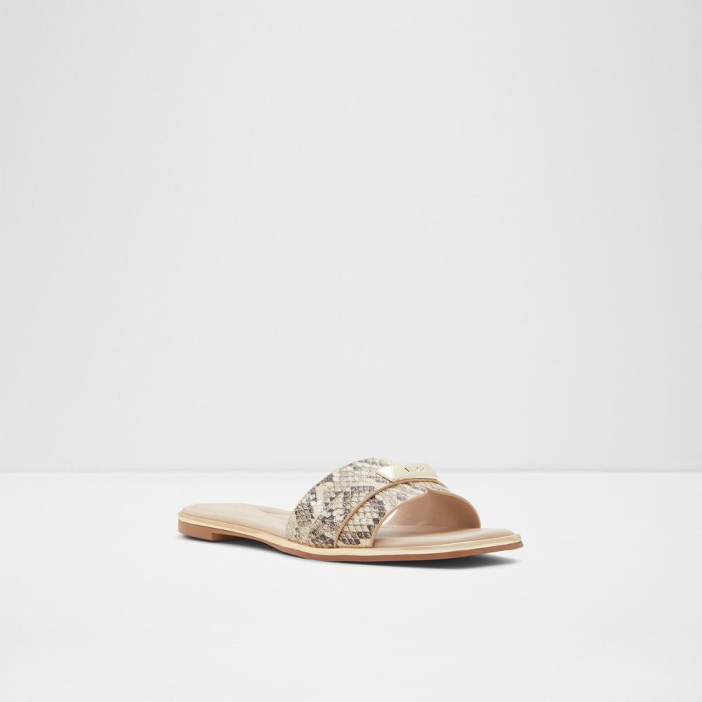 Sandales Aldo Darine Claquette Sandal Beige Femme | FZQJ-62063507