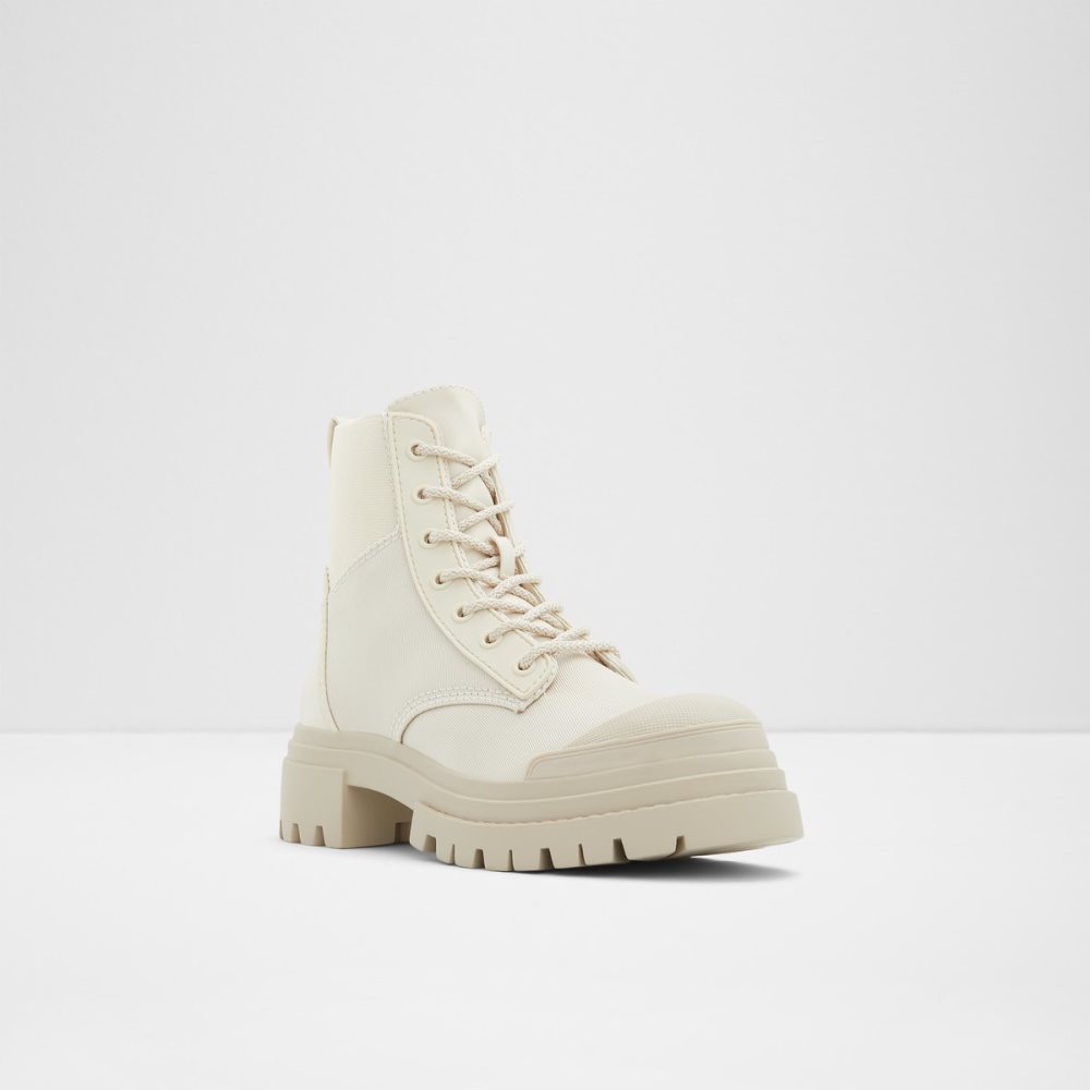 Bottes de combat Aldo Charline - Lug Sole Blanche Femme | ENRM-70401937