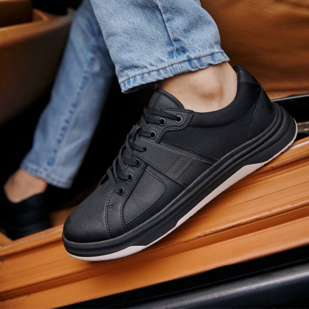 Baskets Aldo Makau Low Top Noir Homme | MRLR-07255305